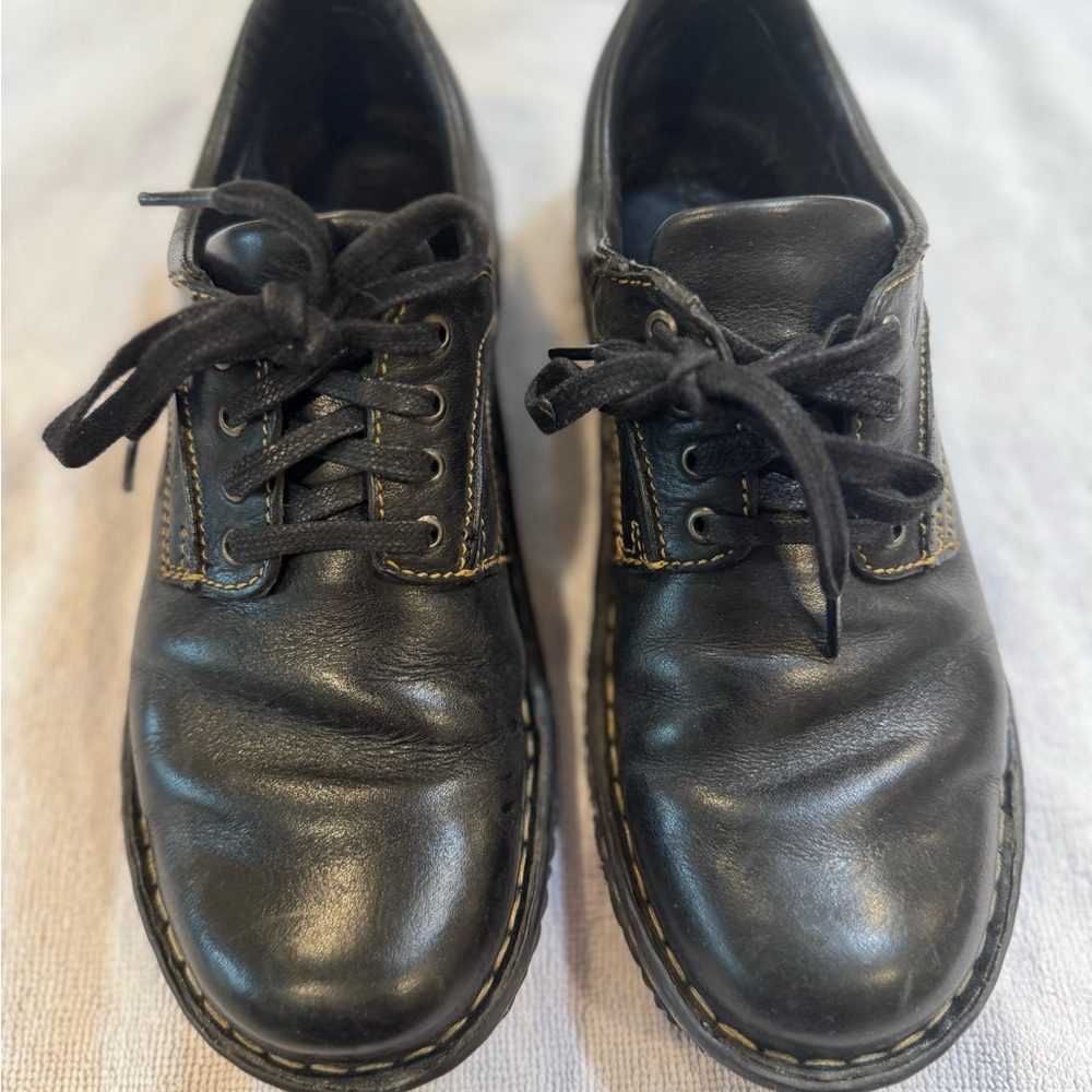 Born Black Leather Women's Oxfords